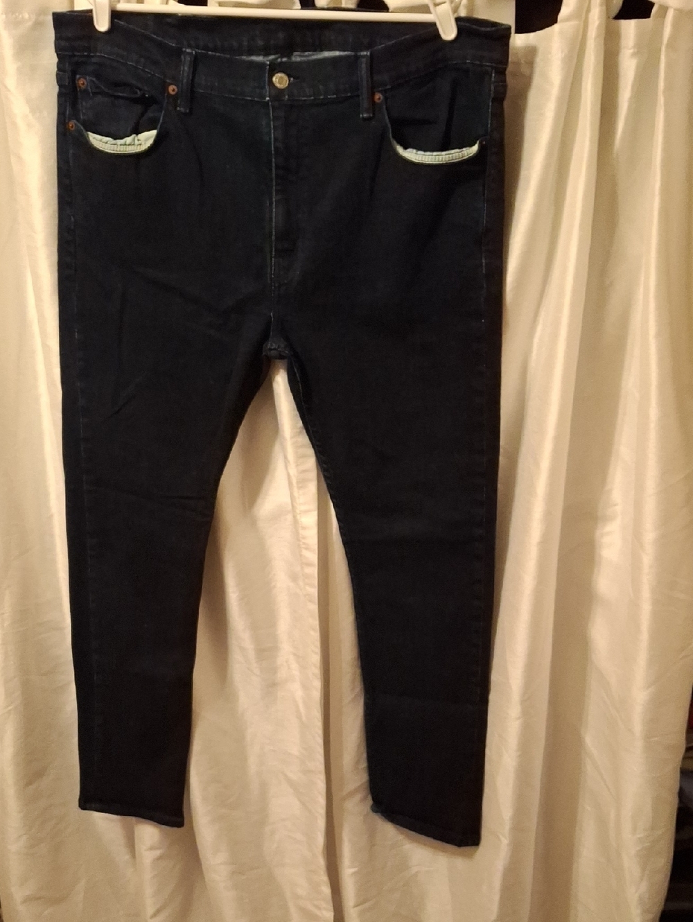 Levi's Men's Skinny Jeans in Dark Blue Wash